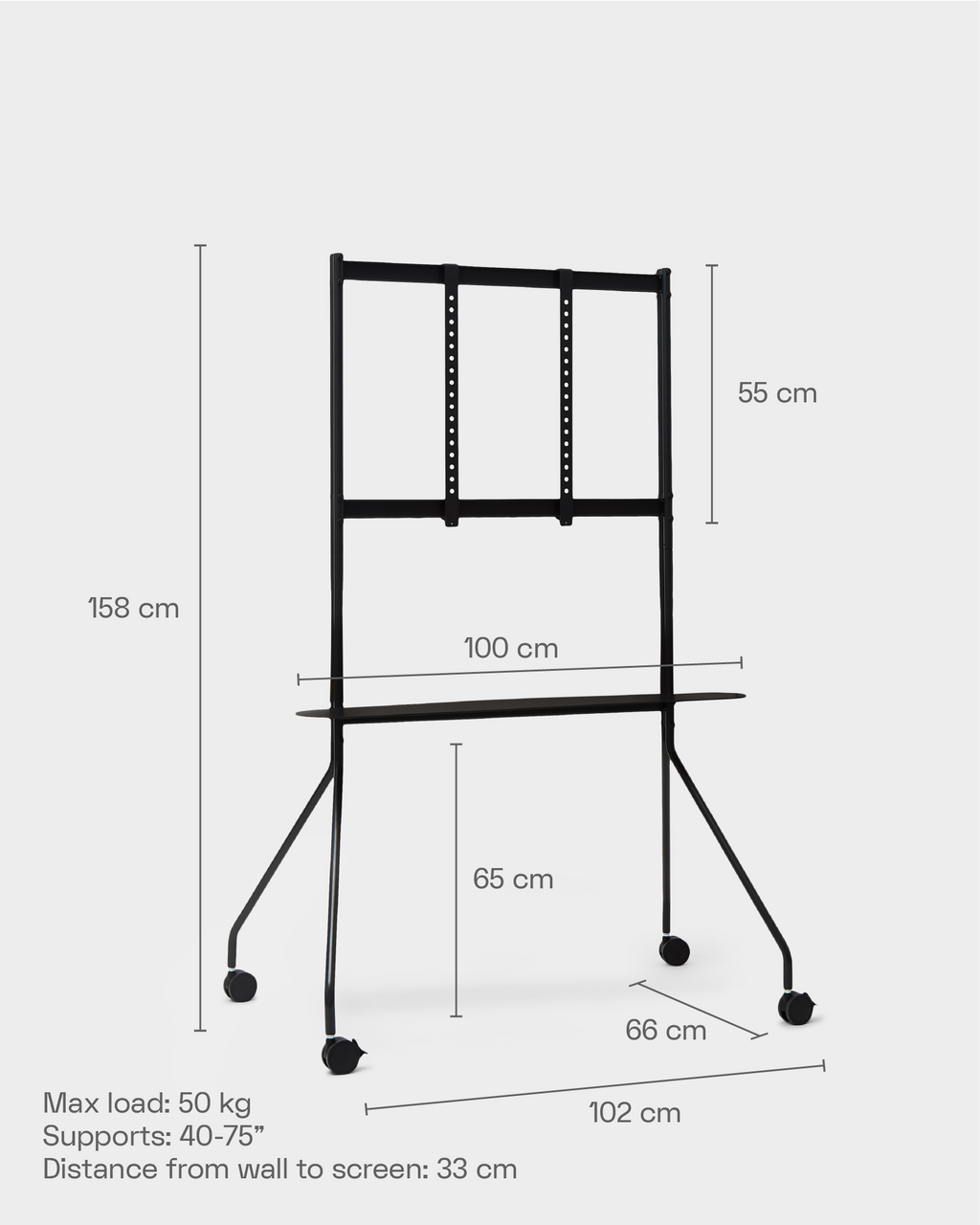 Pedestal Moon PRO Pro TV Stands 028 Oat
