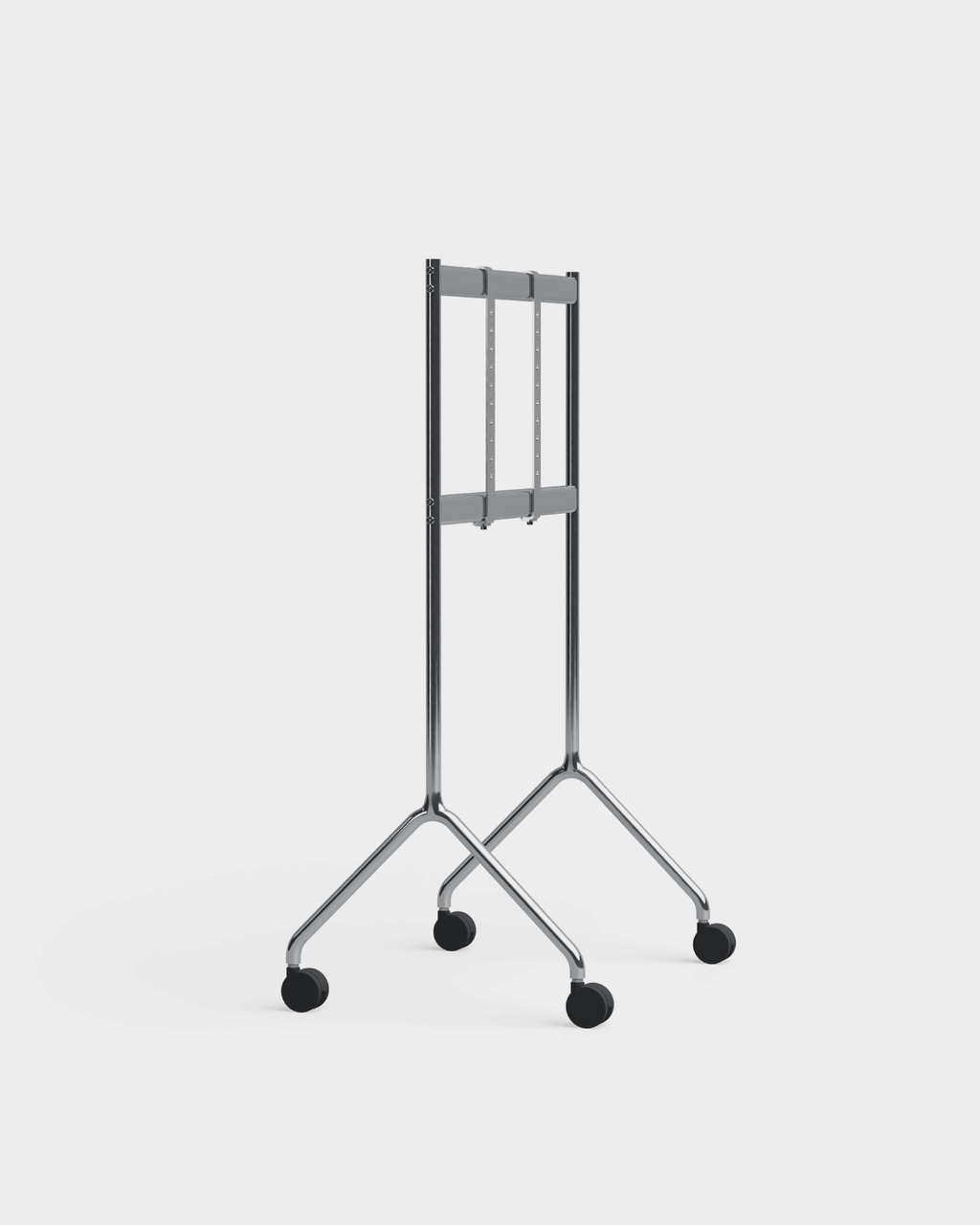 Pedestal Moon Light TV Stands 020 Chrome