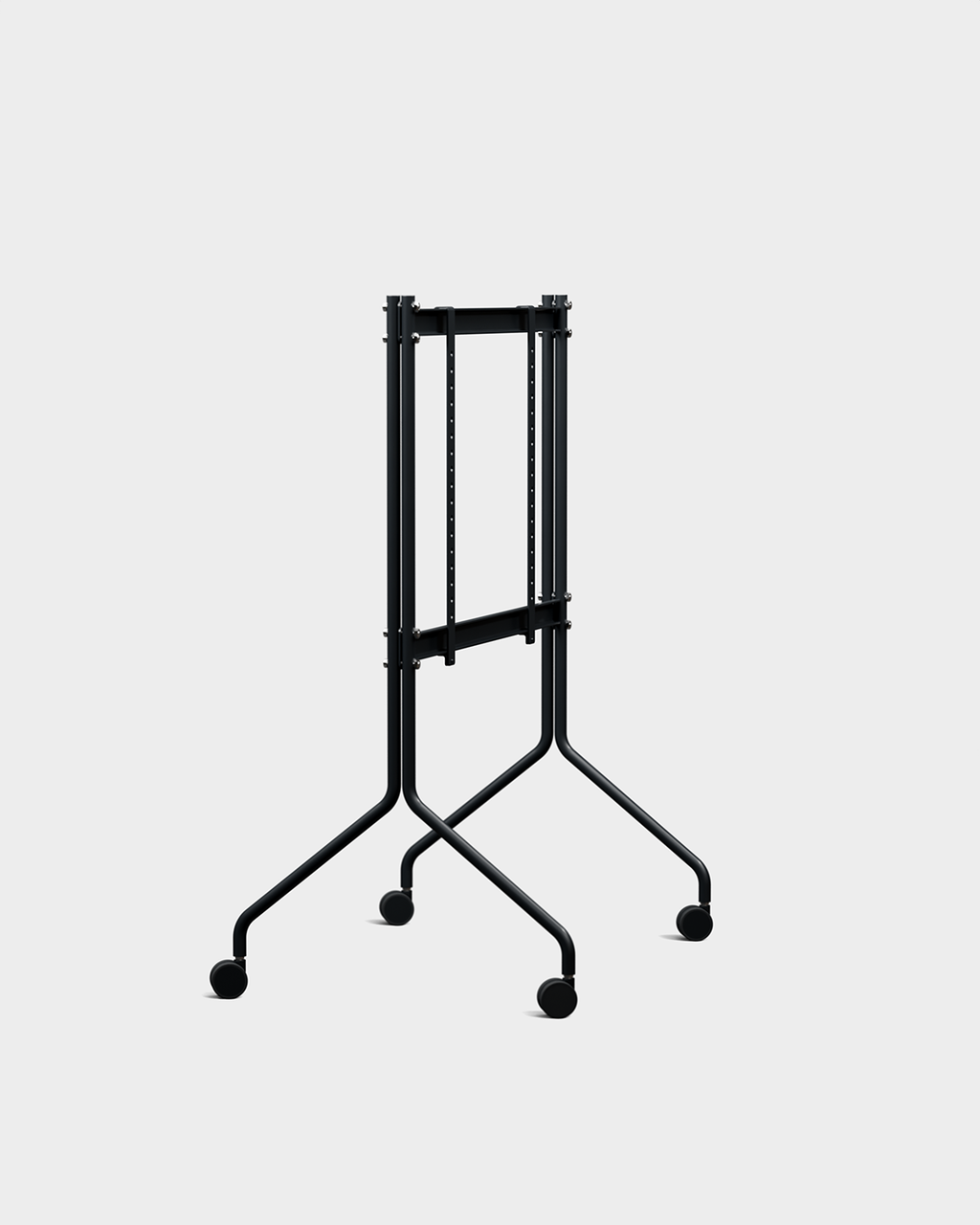 Pedestal Moon Stands W/ Wheels 001 Charcoal