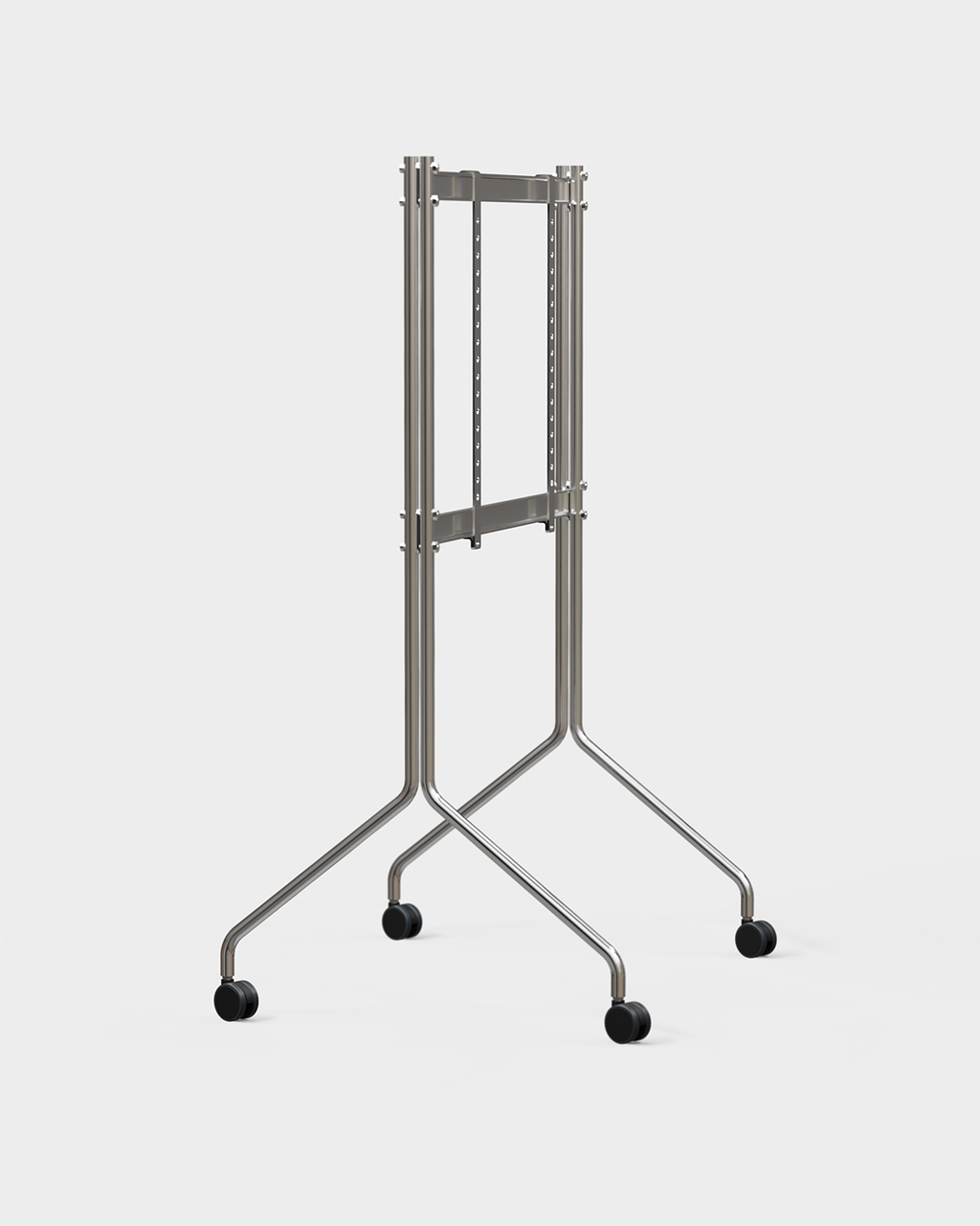 Pedestal Moon Tall Stands W/ Wheels 020 Chrome