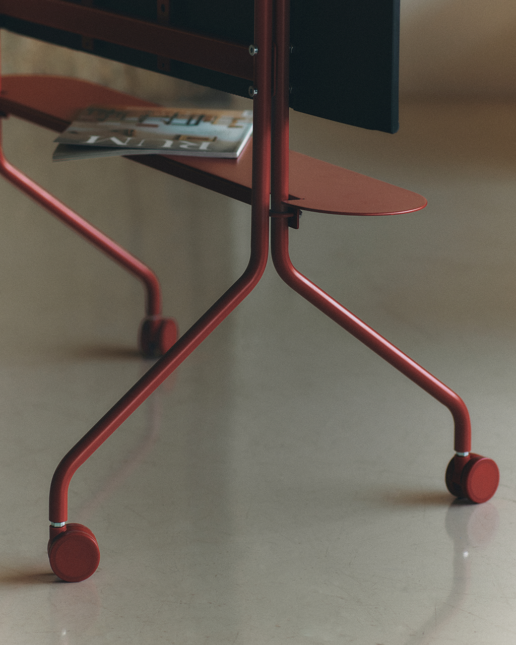 Pedestal Pipe Shelf Shelves 043 Burnin' Red